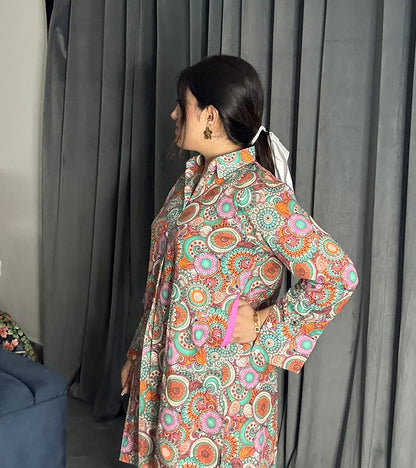 Printed Lawn cotton Co-ord sets Multi Color