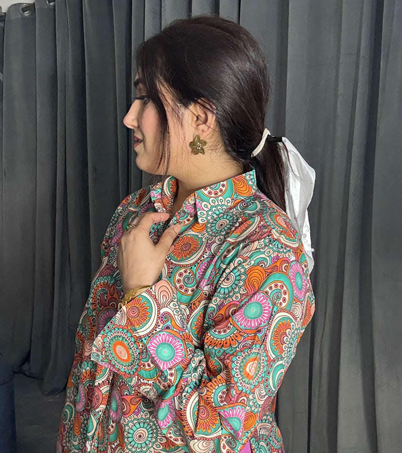 Printed Lawn cotton Co-ord sets Multi Color