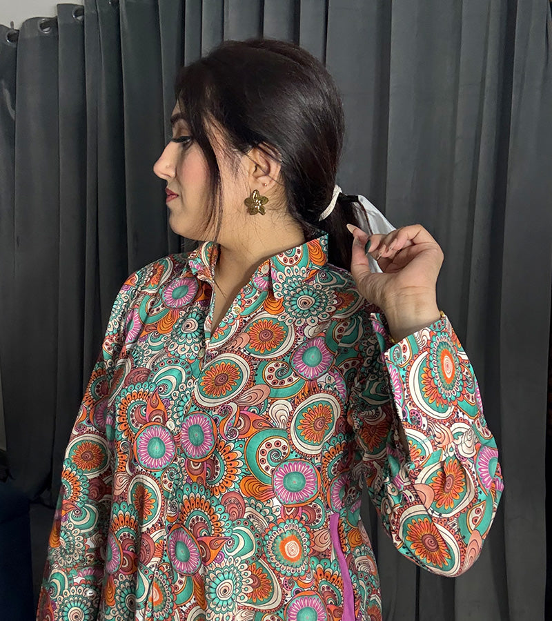 Printed Lawn cotton Co-ord sets Multi Color